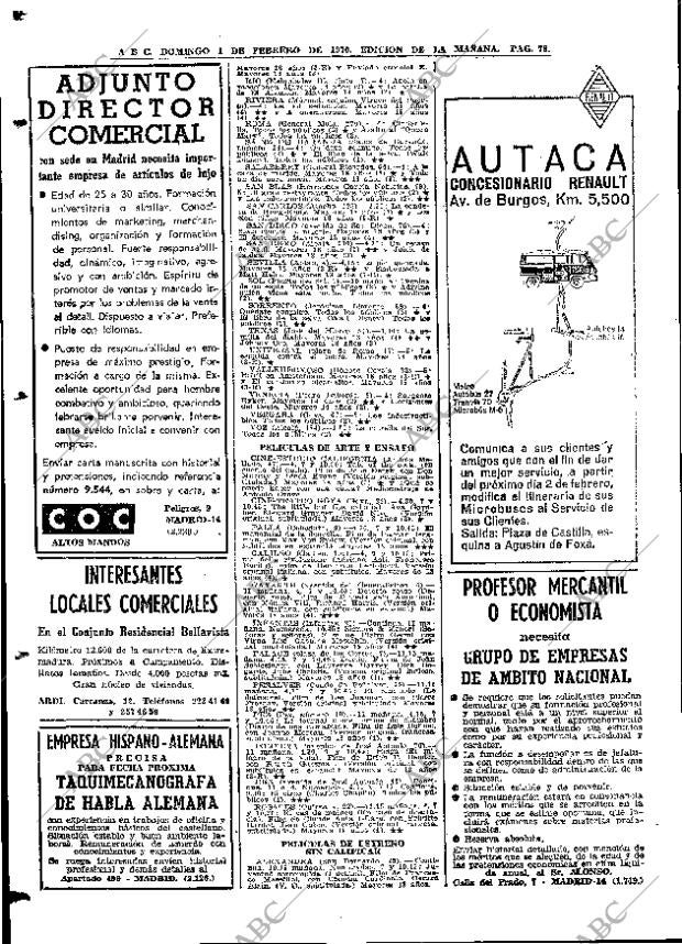 ABC MADRID 01-02-1970 página 78