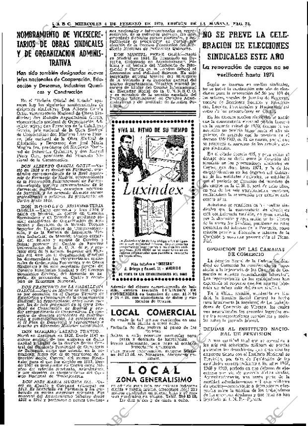 ABC MADRID 04-02-1970 página 24