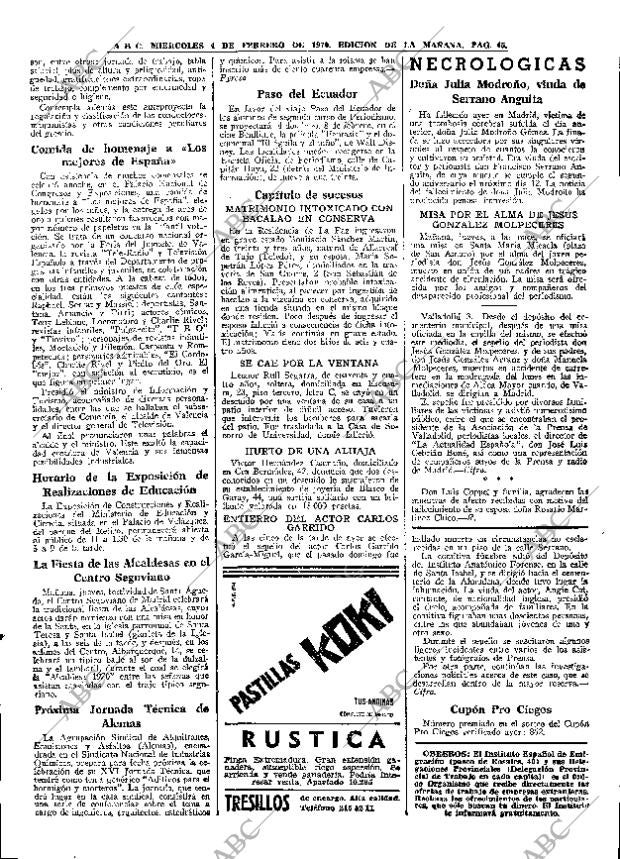 ABC MADRID 04-02-1970 página 45