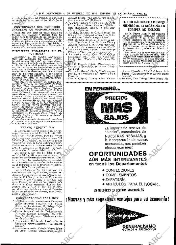 ABC MADRID 04-02-1970 página 51