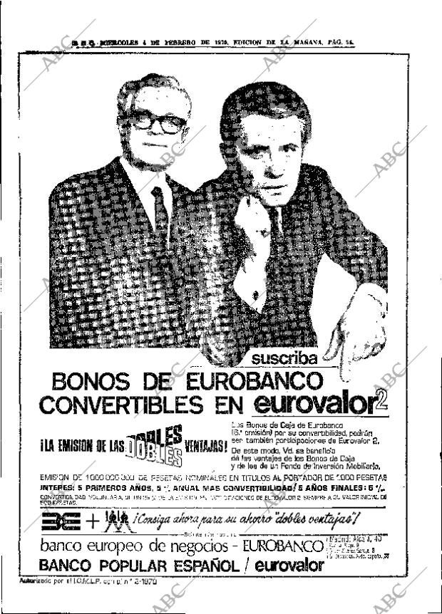 ABC MADRID 04-02-1970 página 54
