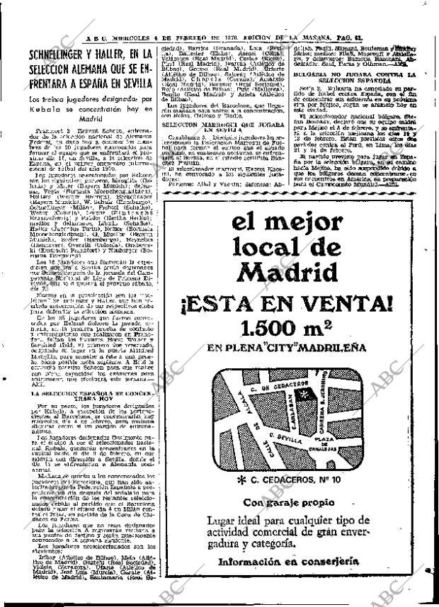 ABC MADRID 04-02-1970 página 63