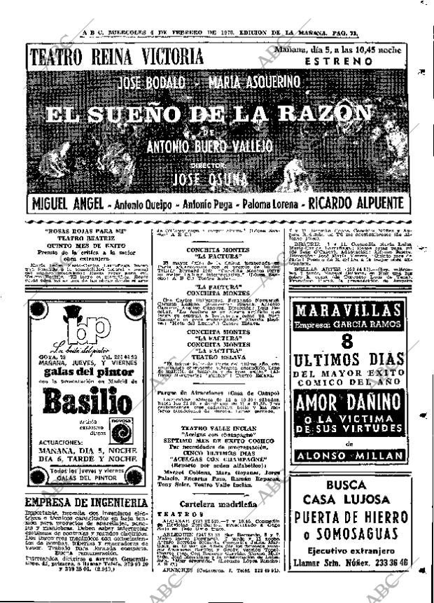 ABC MADRID 04-02-1970 página 73