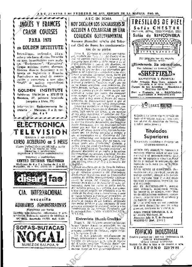 ABC MADRID 05-02-1970 página 20