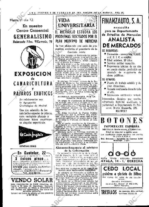ABC MADRID 05-02-1970 página 26