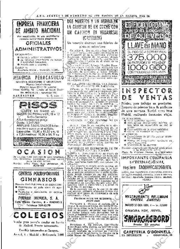 ABC MADRID 05-02-1970 página 28