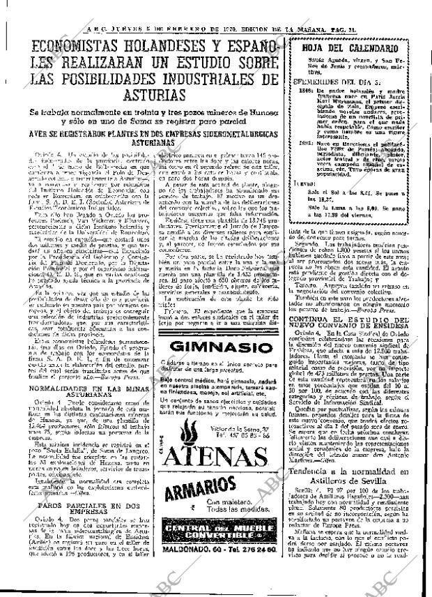 ABC MADRID 05-02-1970 página 31