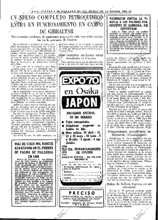 ABC MADRID 05-02-1970 página 33