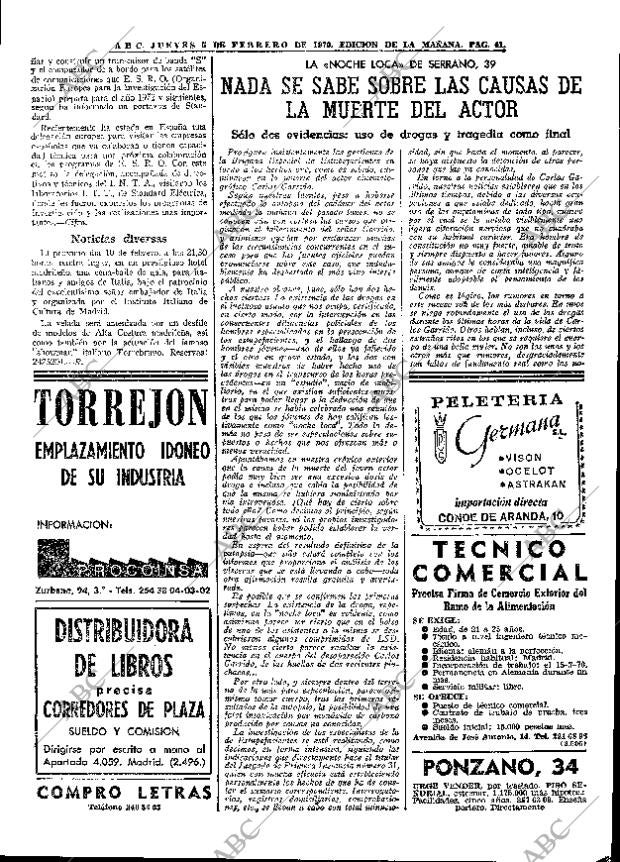 ABC MADRID 05-02-1970 página 41