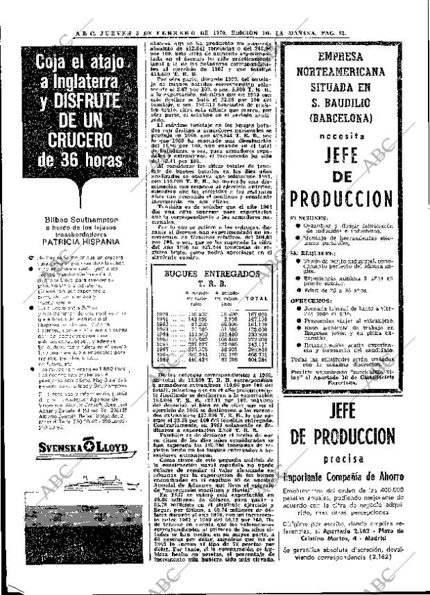 ABC MADRID 05-02-1970 página 52