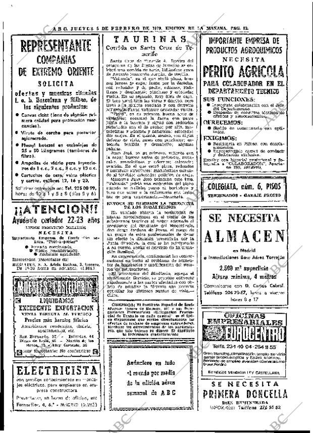 ABC MADRID 05-02-1970 página 62
