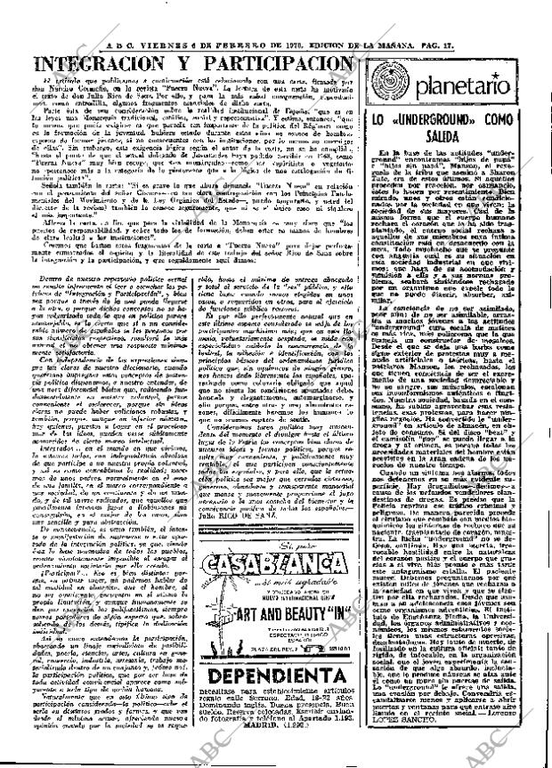 ABC MADRID 06-02-1970 página 17