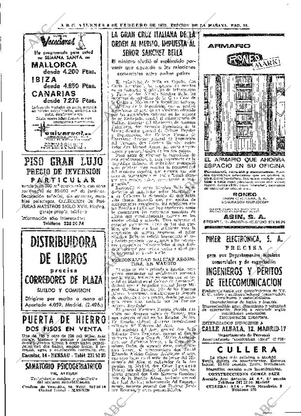 ABC MADRID 06-02-1970 página 18