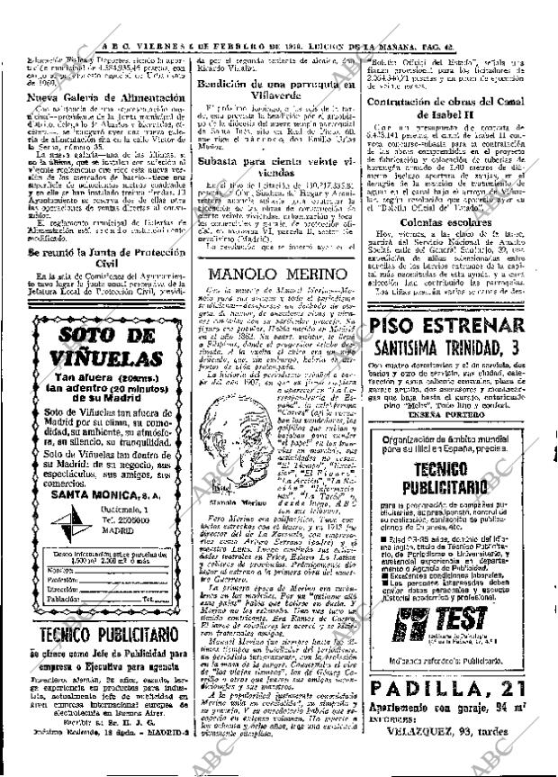 ABC MADRID 06-02-1970 página 42