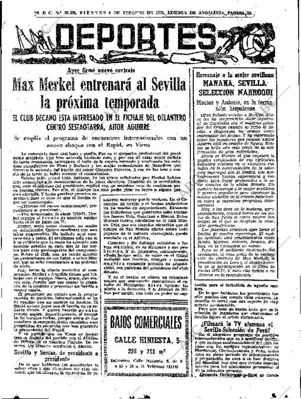 ABC SEVILLA 06-02-1970 página 39