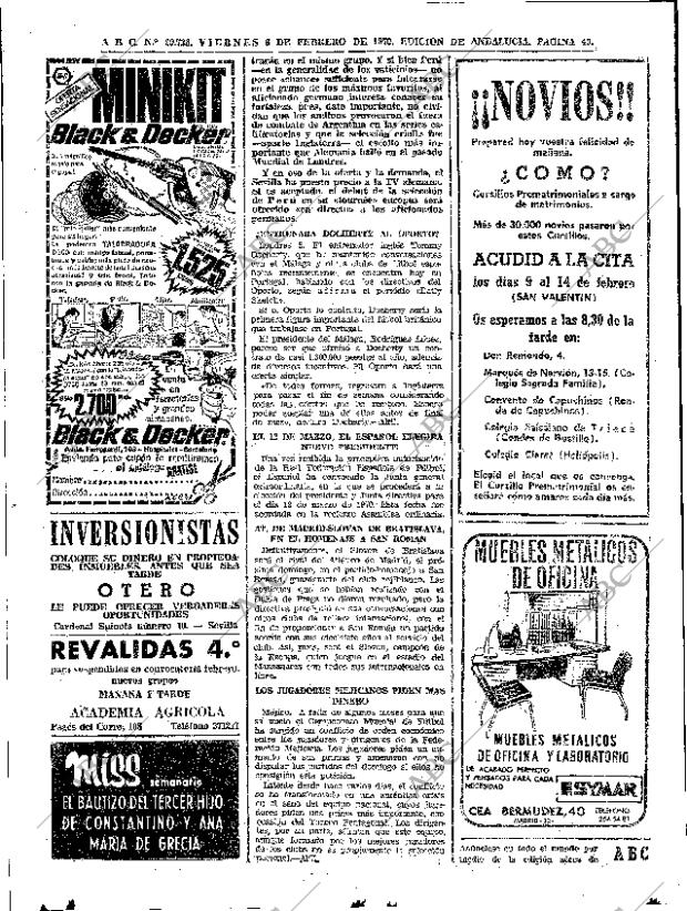 ABC SEVILLA 06-02-1970 página 40