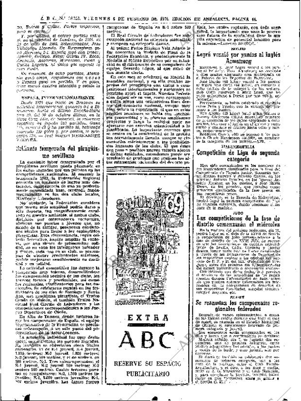 ABC SEVILLA 06-02-1970 página 44