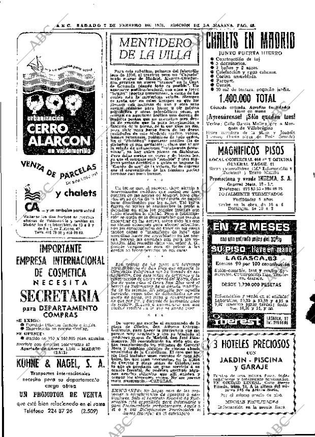 ABC MADRID 07-02-1970 página 48