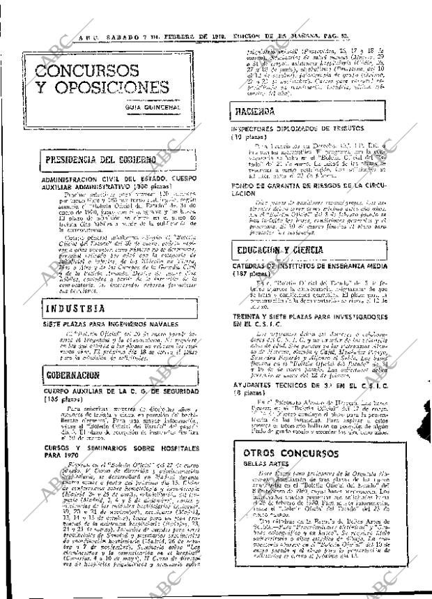 ABC MADRID 07-02-1970 página 52