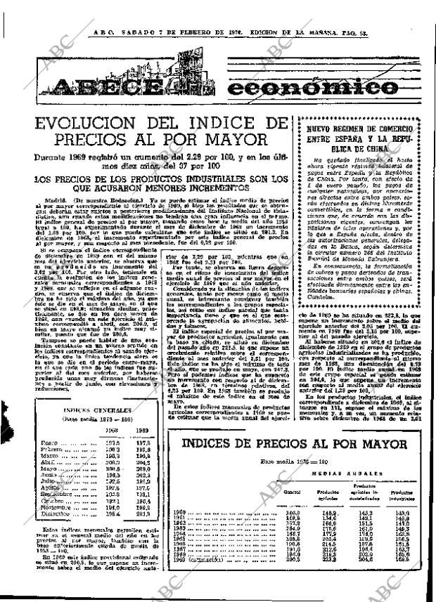 ABC MADRID 07-02-1970 página 53