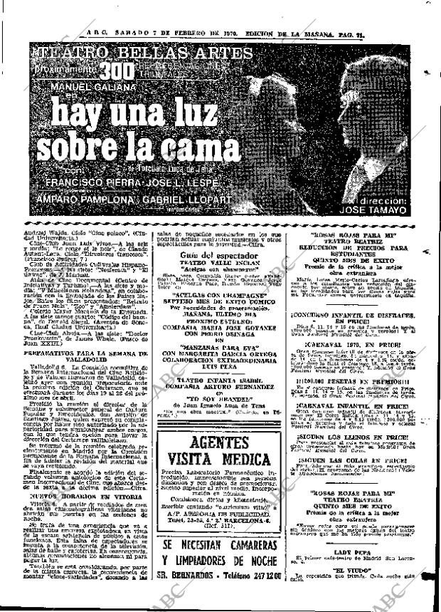 ABC MADRID 07-02-1970 página 71