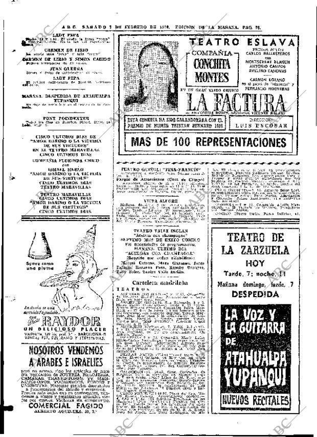 ABC MADRID 07-02-1970 página 72