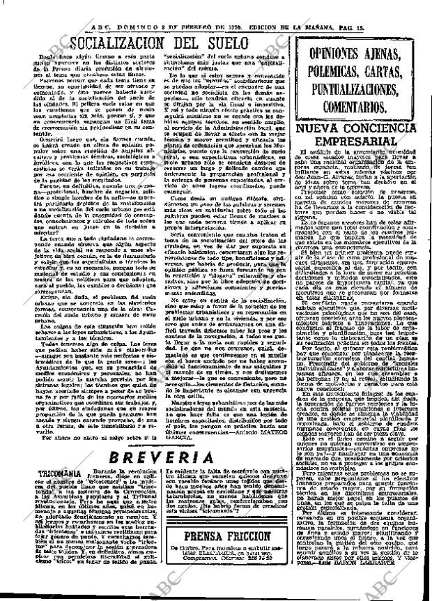 ABC MADRID 08-02-1970 página 15