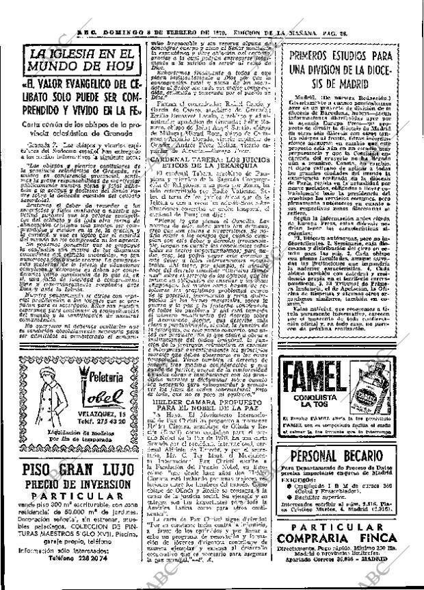 ABC MADRID 08-02-1970 página 28