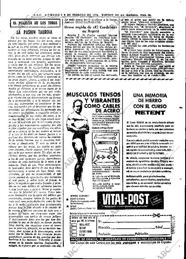 ABC MADRID 08-02-1970 página 59