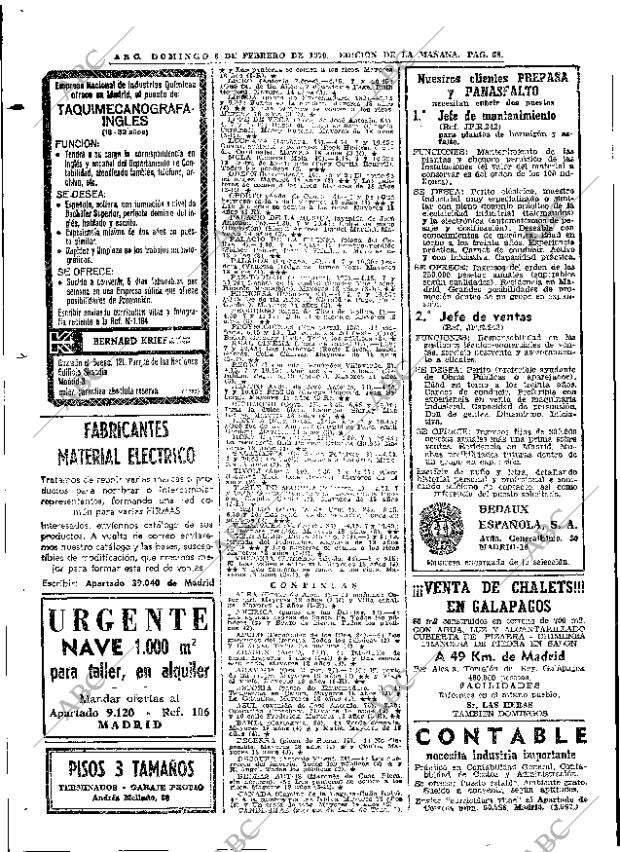 ABC MADRID 08-02-1970 página 68
