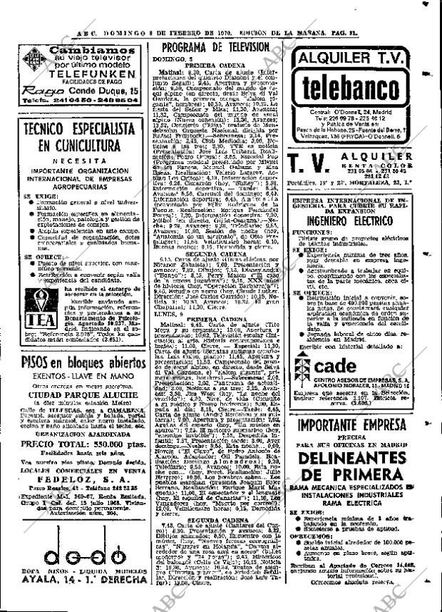 ABC MADRID 08-02-1970 página 71