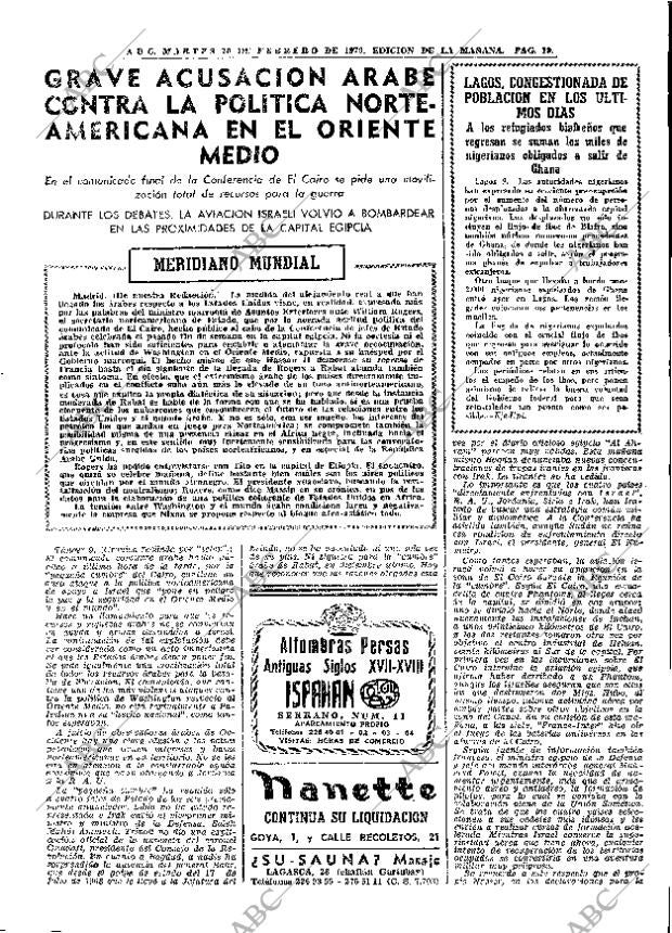 ABC MADRID 10-02-1970 página 19