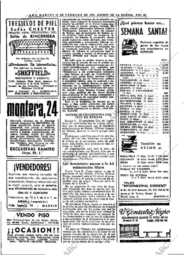 ABC MADRID 10-02-1970 página 22