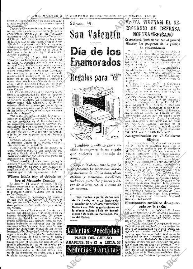 ABC MADRID 10-02-1970 página 26