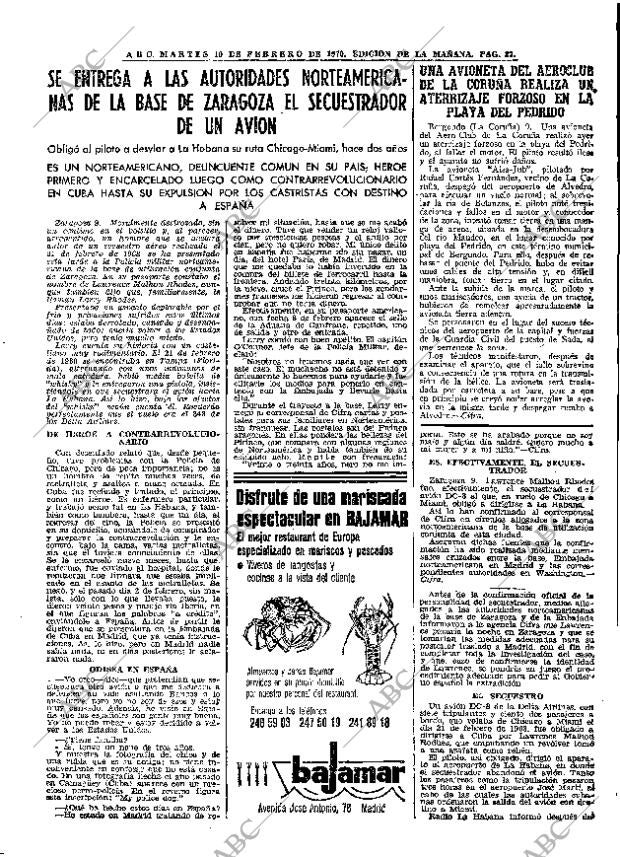 ABC MADRID 10-02-1970 página 27