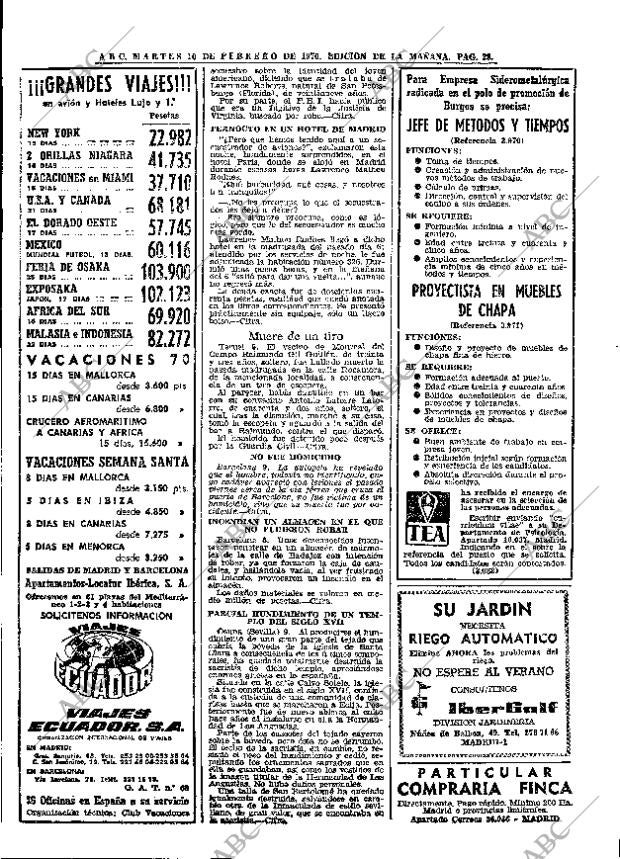ABC MADRID 10-02-1970 página 28