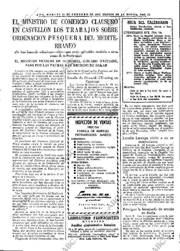 ABC MADRID 10-02-1970 página 35
