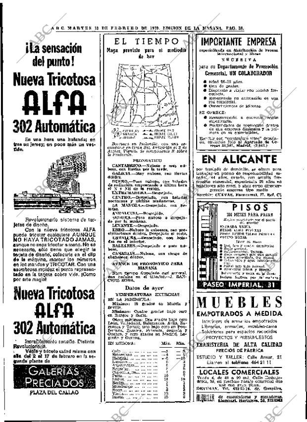 ABC MADRID 10-02-1970 página 38