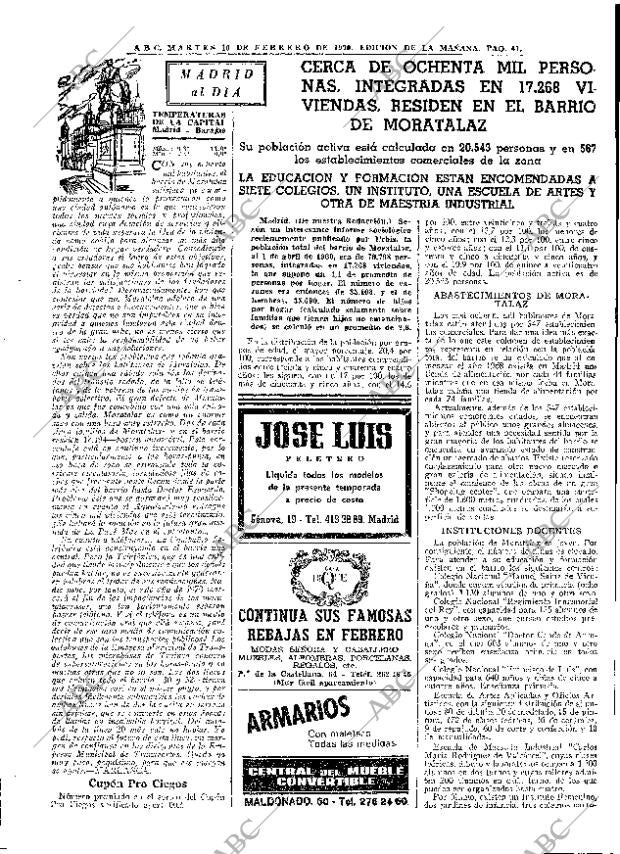ABC MADRID 10-02-1970 página 41