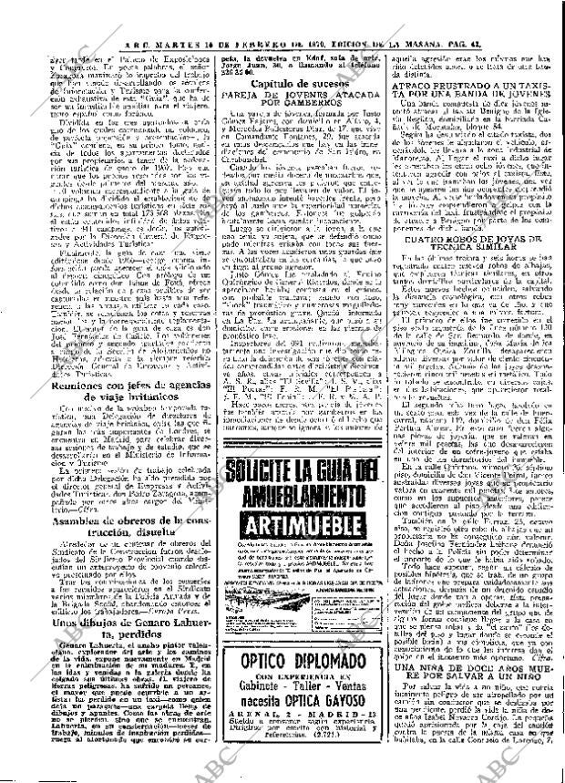 ABC MADRID 10-02-1970 página 43