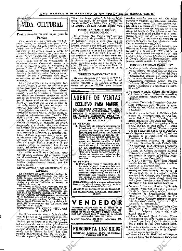 ABC MADRID 10-02-1970 página 45