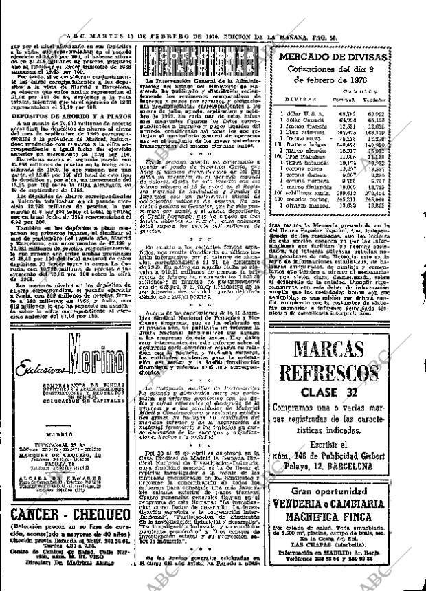 ABC MADRID 10-02-1970 página 50