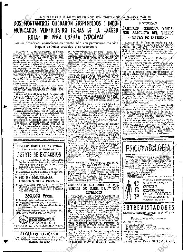ABC MADRID 10-02-1970 página 58