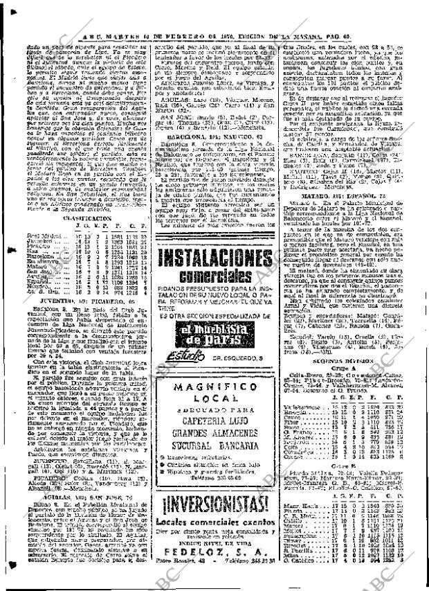 ABC MADRID 10-02-1970 página 60