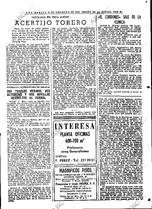 ABC MADRID 10-02-1970 página 63
