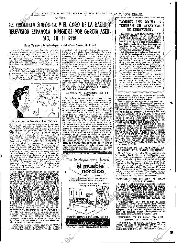 ABC MADRID 10-02-1970 página 65