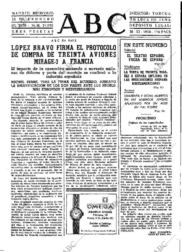 ABC MADRID 11-02-1970 página 15