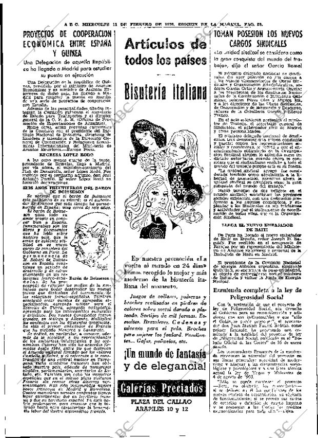 ABC MADRID 11-02-1970 página 20