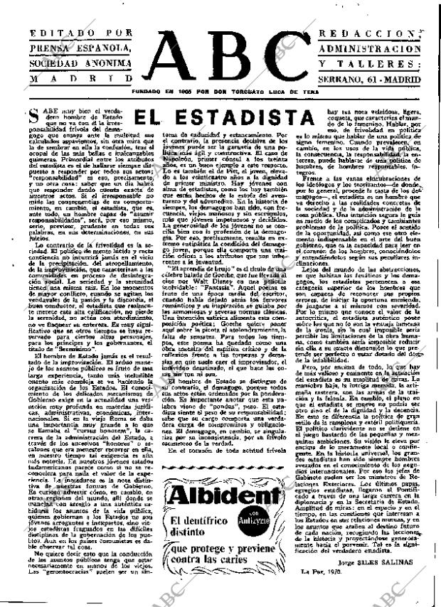 ABC MADRID 11-02-1970 página 3