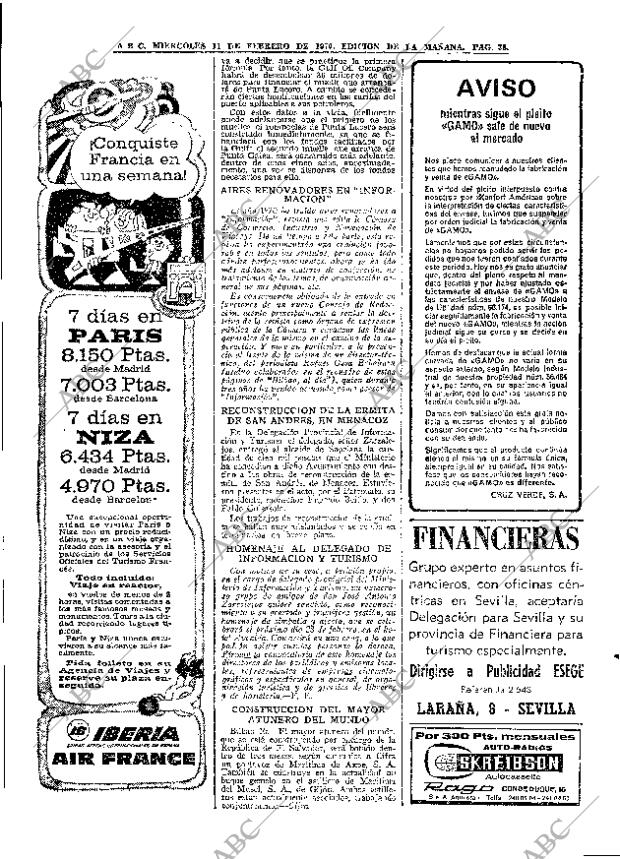 ABC MADRID 11-02-1970 página 38